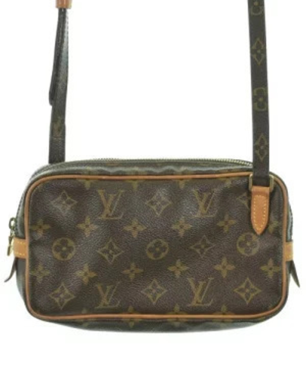 Louis Vuitton Shoulder Bag Brown Beige Cream All over